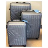 Three Piece Set Grey Travelhouse Nesting Luggage