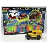 Track Car Glowing Trac Set in Box, Die Cast Car