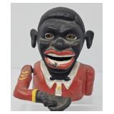 Jolly Face Cast Iron Bank