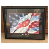 Freedom Print with Quote by John F Kennedy