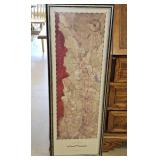 Napa Valley California Framed Map