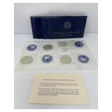 Four 1971-1973 Eisenhower UNC Silver Dollars