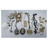 Statement Necklaces, Vintage Earrings, Pins