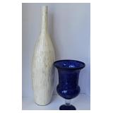 Mosaic Look Large Glass Vases