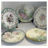 Five Painted Plates