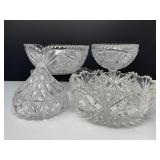 Cut Crystal Bowls, Crystal Candy Dish