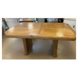 Contemporary Style Oak Dining Table