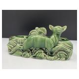 Green Pottery Deer TV Lamp