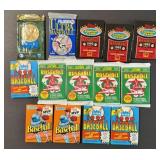 Lot of 1990s Baseball Unopened packs Topps, Fleere