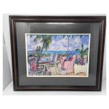 1987 "Black Chintz & Roses" Signed Print
