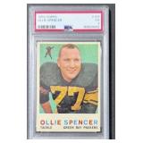 1959 Topps Green Bay Ollie Spencer PSA 3 VG
