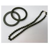 Three Pieces of Jade Jewelry