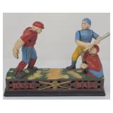 Cast Iron Mechanical Base Ball Players Bank
