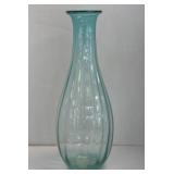 Tall Aqua Glass Vase