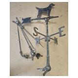 Black Metal Labrador Weather Vane