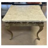 Stone Topped Side Table - A