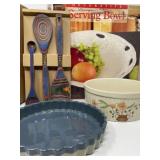 Serving Bowl, Wood Salad Set, Quiche, Casserole