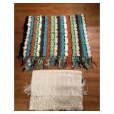 Handcrafted Afghan and Chenille Throw