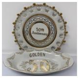 50th Anniversary Plate and Dish