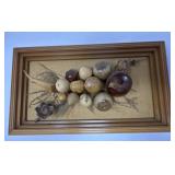 Framed 3D Wooden Fruit