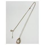 14K Gold and Opal Pendant