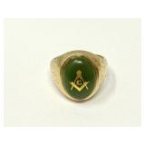 14K Gold Masonic Ring
