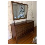 MCM Style Dresser and Mirror