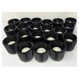 Black Glass Candle Votives