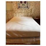 Gold Tone Metal Queen Bed