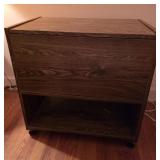 Cart with Inside Storage and Shelf