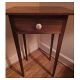 Wood Side Table with Drawer