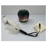 Native American Pottery and Healing Feather