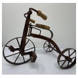 Metal and Wood Tricycle Decor