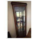 Corner Curio Cabinet with Light
