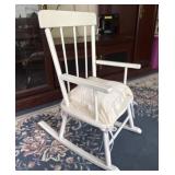 Childrenï¿½s Wood Rocking Chair with Cushion B