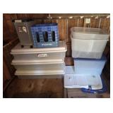 Assortment of Plastic Bins