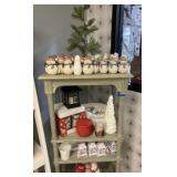 Collection of Snowmen Ornaments and Battery Lights