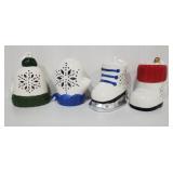 Six Cases Lighted Ceramic Christmas Ornaments C