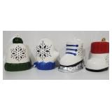Three Cases Lighted Ceramic Christmas Ornaments B