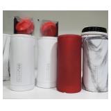 Six Brumate Slim Can Coolers and Insulated Cup