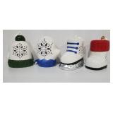 Six Cases Lighted Ceramic Christmas Ornaments F