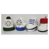 Six Cases Lighted Ceramic Christmas Ornaments E