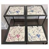 Embroidered Floral Pillow Covers