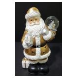 Case of Lighted Gold Santas with Snow Globes E