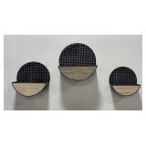 Metal and Wood Wall Pockets