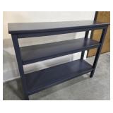 Blue Table with Shelves