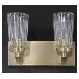Aged Brass Fluted Sconce