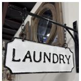 Metal Laundry and Kitchen Signs