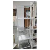 Metal and Glass Shelf Stand