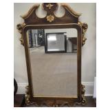 Traditional Gold Leaf Trim Mirror